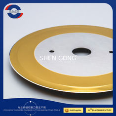 Golden Coated Circular Slitter Blades Paper Cutting Slitter Machine 90.0-92.5HRA